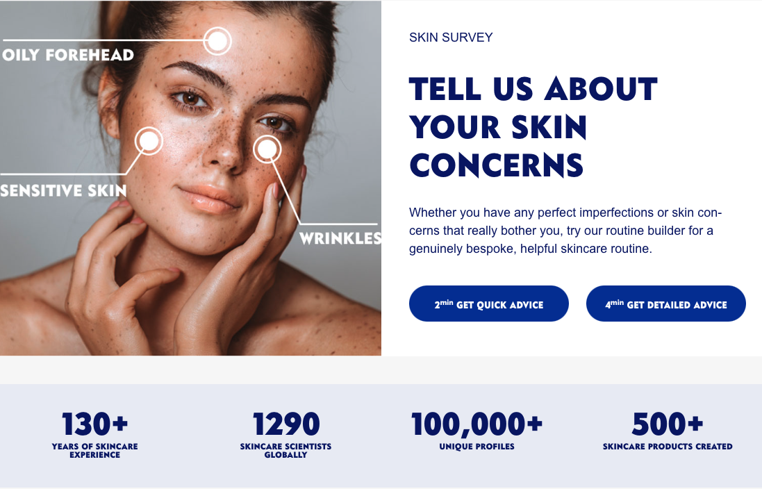 Nivea Skincare Website